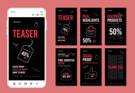 Black Friday Social Media Story Design