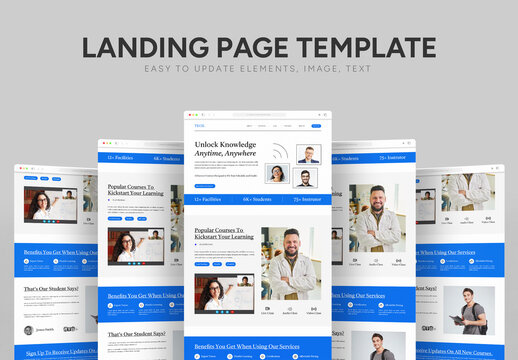 Elearning Landing Page Template