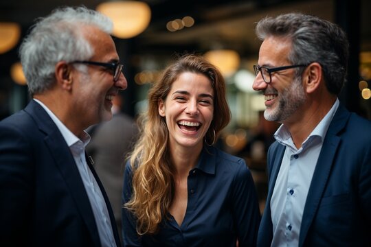 business team in afterwork at office