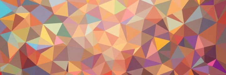 Fototapeta premium Colorful geometric shapes in a mesmerizing digital artwork, background, illustration