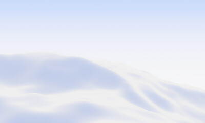 White snow mountain. Snowy terrain