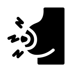 Fototapeta premium tingling sensation icon with glyph style, perfect for user interface projects