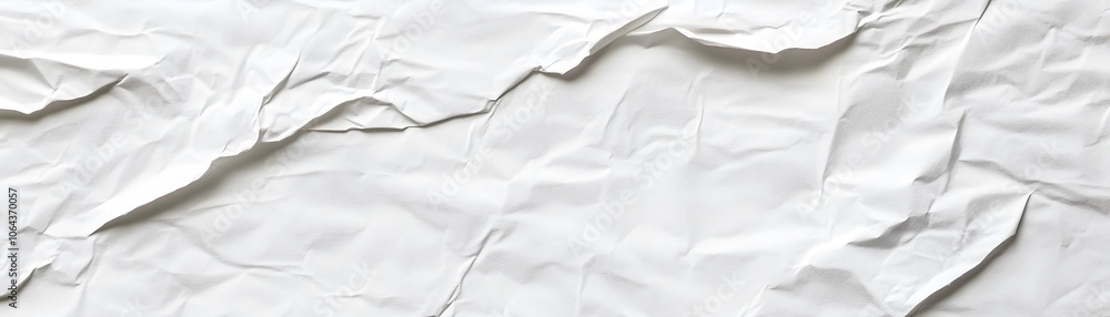 Poster crumpled white paper texture with subtle light and shadow variations