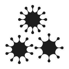 Abstract droplet shape. Black illustration vector. Organic silhouette element. Minimalistic style.