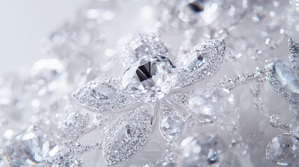 Elegant Sparkling Gemstone Close-Up Image