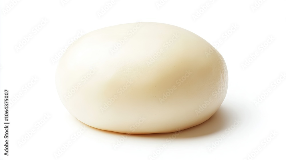 Poster smooth white object on minimalist background