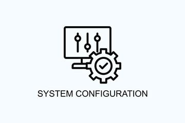 System Configuration Vector  Or Logo Sign Symbol Illustration