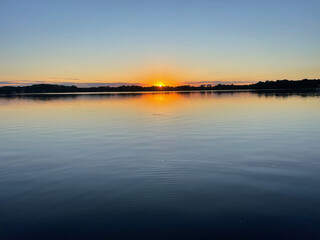 Lake, Sunset, water, 