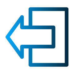 Logout icon, sign out icon template 
