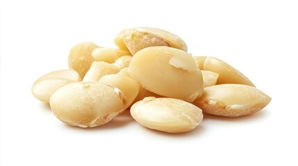 Fototapeta premium Soft and Creamy Seeds on White Background