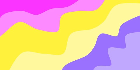 Minimalist design colorful wave background