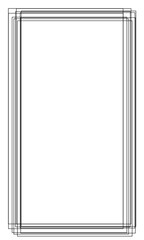 Simple black hand drawing frame