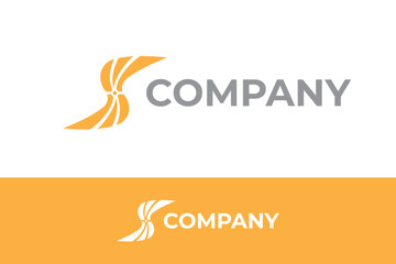 Internet logo, letter s connect logo, technology logo design, modern letter s, minimalist letter s logo template