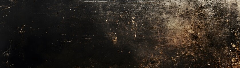 Fototapeta premium Distressed Dark Surface with Golden Specks