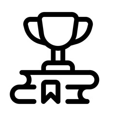 book champion icon with line style, perfect for user interface projects