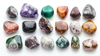 Vibrant Collection of Natural Polished Gemstones