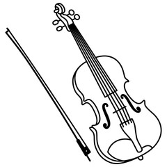 Violin Outline Icon