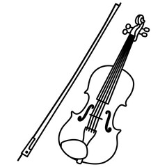 Violin Outline Icon