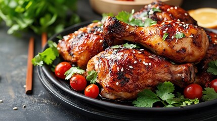 A delicious spread of Chinese food featuring a variety of traditional dishes, including stir-fries, dumplings, spring rolls, and savory sauces, offering a rich and flavorful culinary experience.