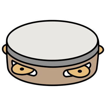 tan tambourine musical instrument clip art preview