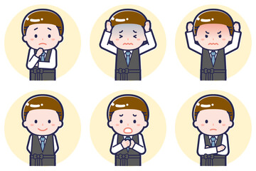 男性バーテンダーのポーズセット_05