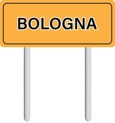 Vector illustration of the City of Bologna.