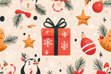 christmas seamless pattern