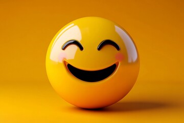 Fototapeta premium Oversized Happy Smile Emoji Design