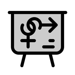 biology lesson icon with duotone style, perfect for user interface projects