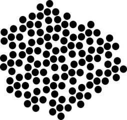 Points seamless pattern. Circles random background texture.