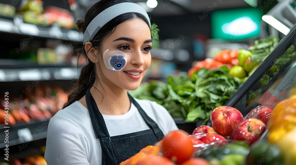Aufkleber A detailed look at an advanced retail checkout system utilizing and facial recognition technology to provide a fast secure and efficient checkout experience for customers