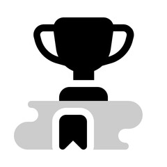 book champion icon with bulk style, perfect for user interface projects