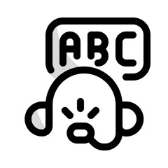 learn podcast icon with shady style, perfect for user interface projects