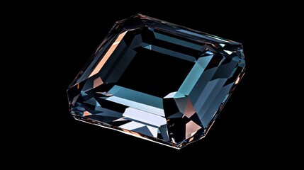 pristine gemstone with caustic patterns, deep black backdrop, luxury product rendering, volumetric ray tracing, premium jewelry visualization, specular highlights, crystalline refraction,