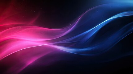 Obraz premium Elegant Waves of Colorful Light Patterns