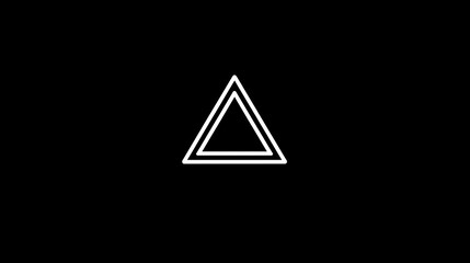 Minimal and clean geometric logo design featuring a random geometric shape, using only two colors for a modern and simple aesthetic.