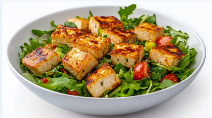 Fototapeta premium Baked tofu salad