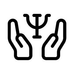 enforcer of justice icon with line style, perfect for user interface projects