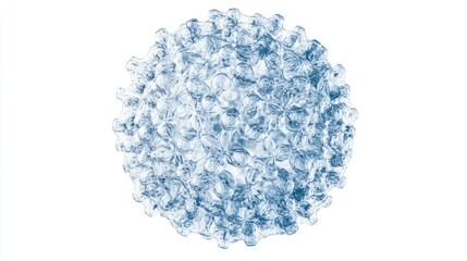 3D Model of a Microscopic Virus Structure