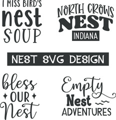 A bird nest icon typically depicts a simple Bless our nest, Bless our home, The miller nest, I like our nest the best, I love bird’s nest soup