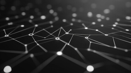 Obraz premium A digital landscape resembling a circuit board, with towering skyscraper-like structures symbolizing microchips and processors. Neon blue and green lights trace the paths of 'electrical circuits' that