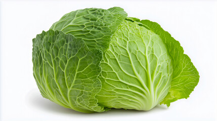 Fototapeta premium cabbage isolated on white background, clipping path, full depth of field