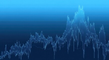 Chart of market fluctuations in financial stock markets