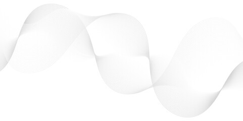 Vector abstract white light blend paper wave flow digital gradient transparent tech wave curve creative technology flowing smooth diagonal background. Modern creative wave lines glowing moving sound.