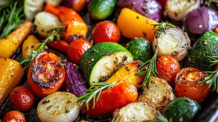 Roasted Vegetables with Rosemary - Healthy and Delicious Recipe