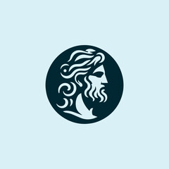 Ancient greek god logo