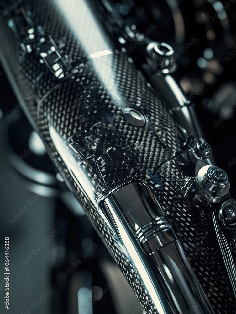 Leinwandbilder exploring the intricate design of a modern prosthetic leg highlights its advanced materials and engi