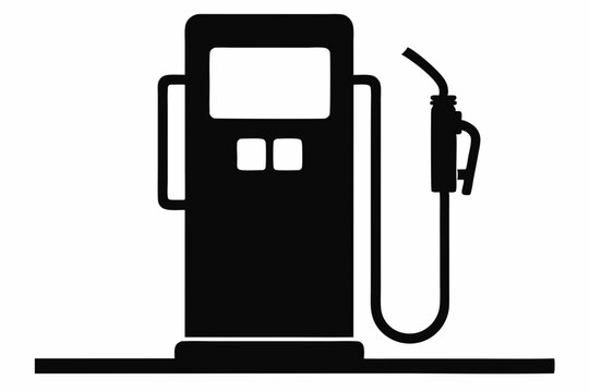 recommend clip art: gas pump silhouette vector, Gas pump and electric charge station vector icon