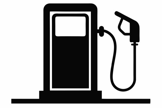 recommend clip art: gas pump silhouette vector, Gas pump and electric charge station vector icon