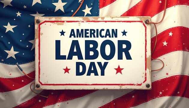 A transparent background features a glass mug filled with frothy beer for Labor Day celebrations in America.